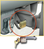 2-Inch Receiver Mount Lock